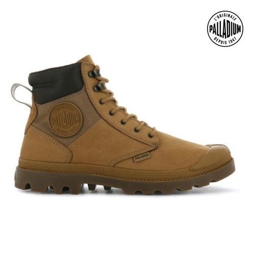 Bottes Palladium Pampa Shield WP+ LUX Femme Marron | FR YAZ196M